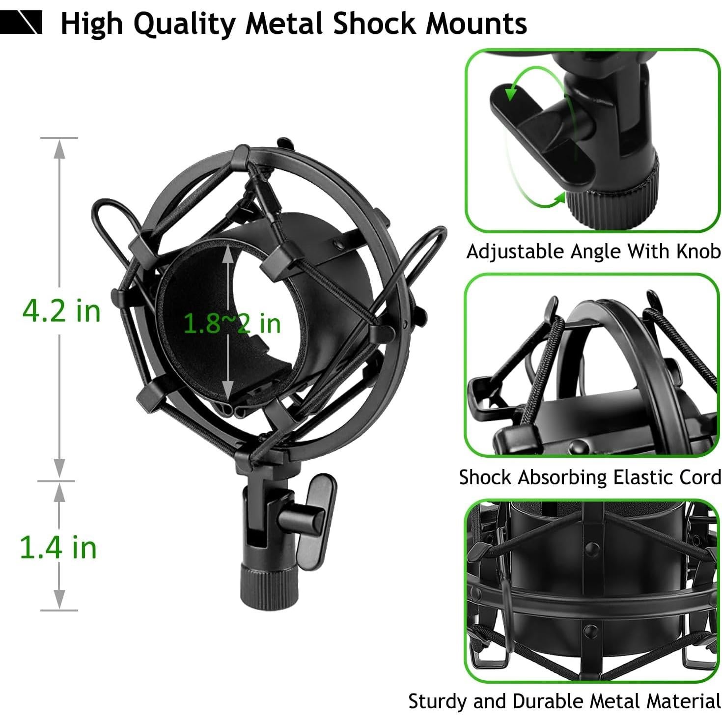 Soporte de Micrófono de Escritorio Frgyee AT2020 Ajustable