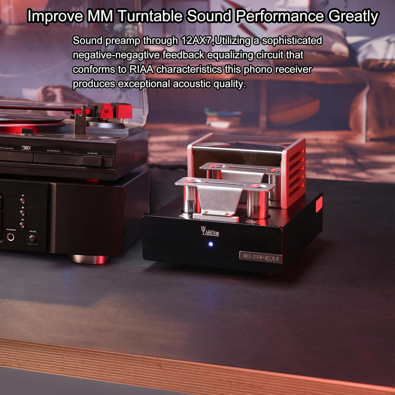 Preamplificador de Tubo YAQIN MS-23B para Tocadiscos RIAA