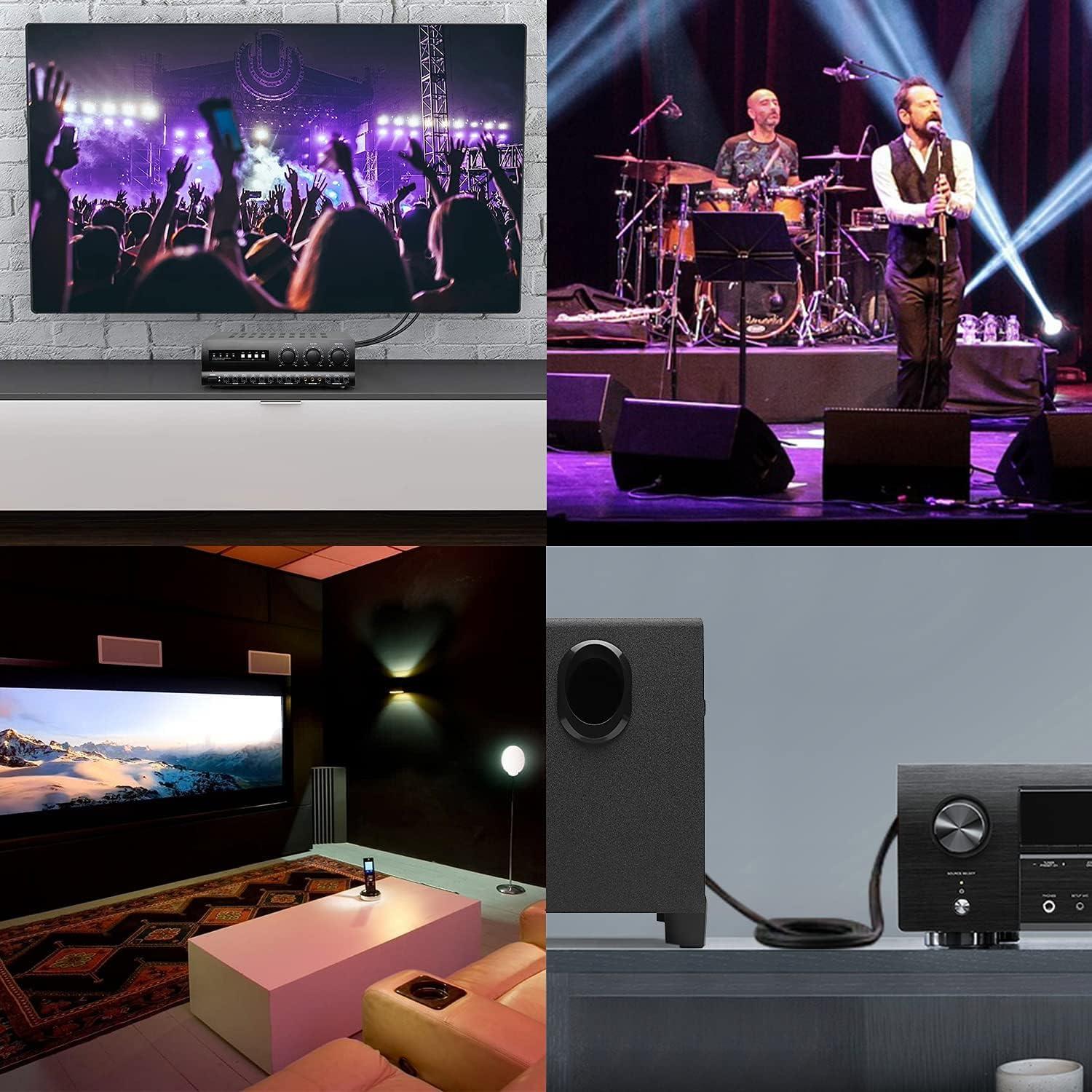 Interruptor RCA Bi-Direccional Y.D.F 4 en 2 Salidas Estéreo