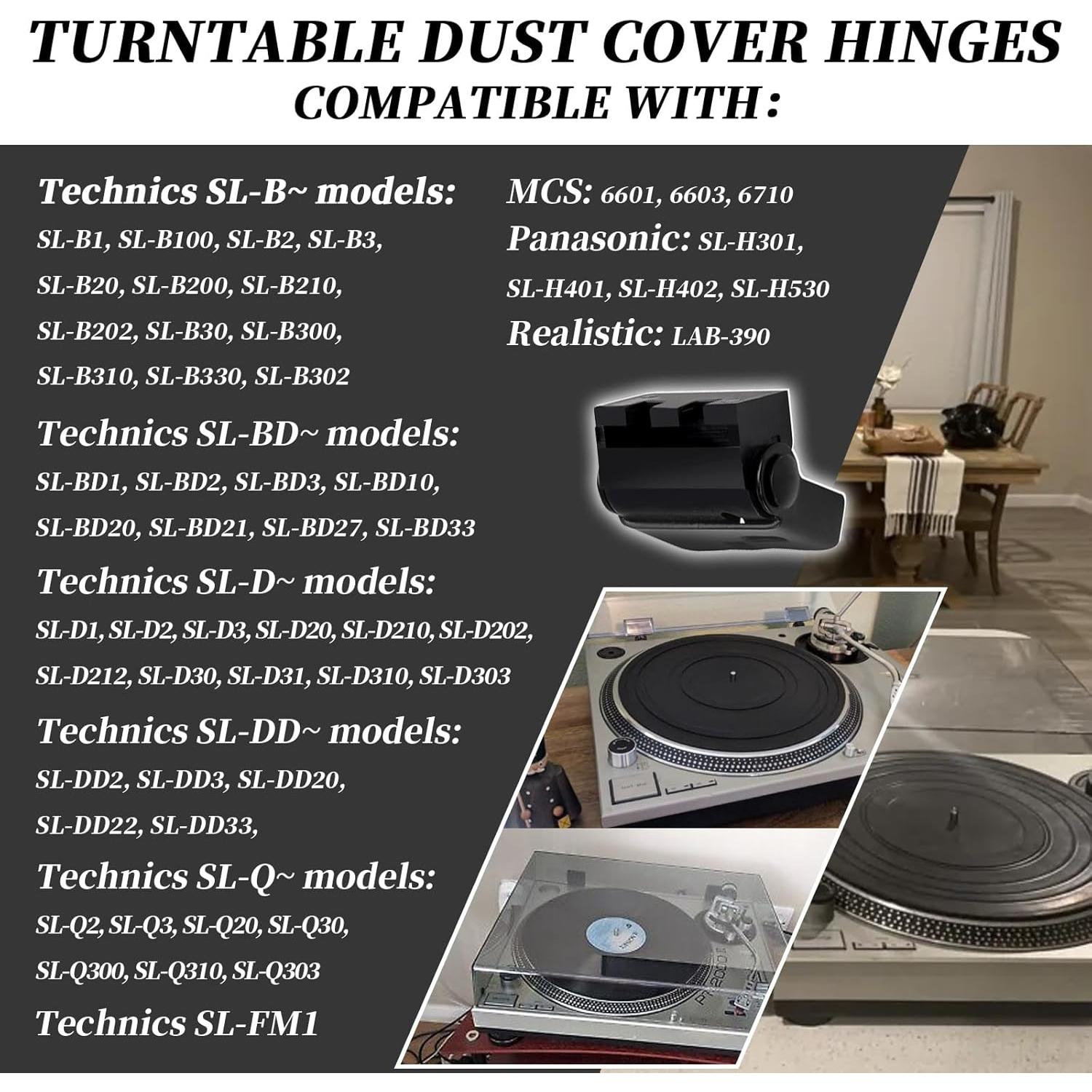 Bisagra de Cubierta de Polvo Technics SFATB33N01A - Compatible con Modelos SL-B, SL-D, SL-Q