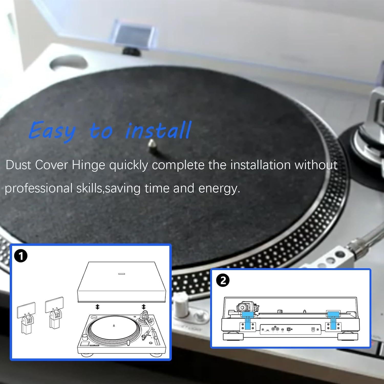 Bisagra de Cubierta de Polvo para Tocadiscos Audio Technica