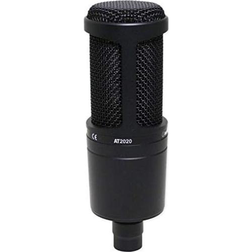 Micrófono de Estudio Audio-Technica AT2020 + Soporte Rockville RDMS70