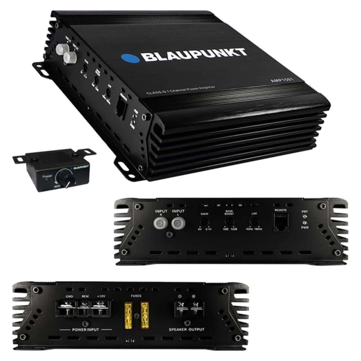 Amplificador de audio monobloque Blaupunkt AMP1500M 1500W