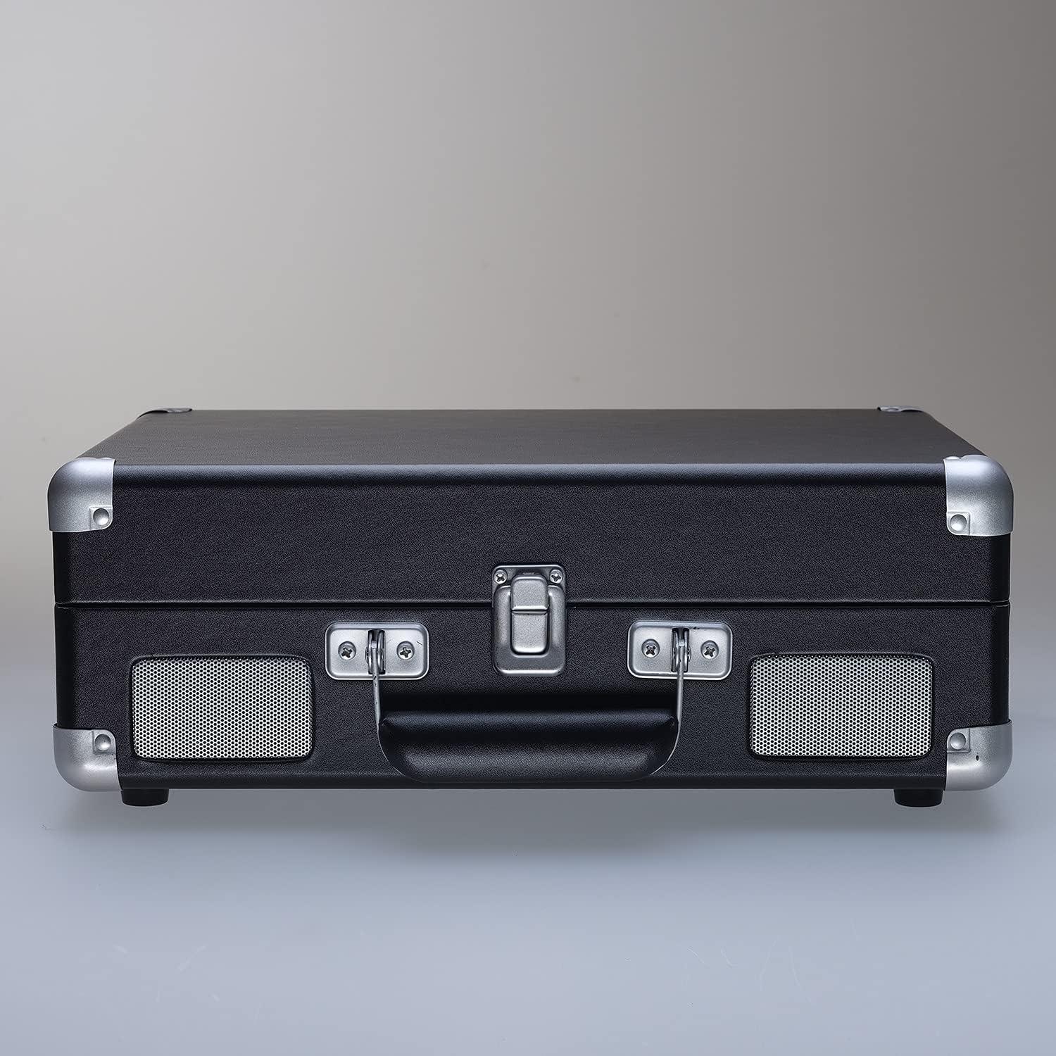 Tocadiscos Bluetooth Arkrocket Curiosidad II 3 Velocidades Negro/Rojo