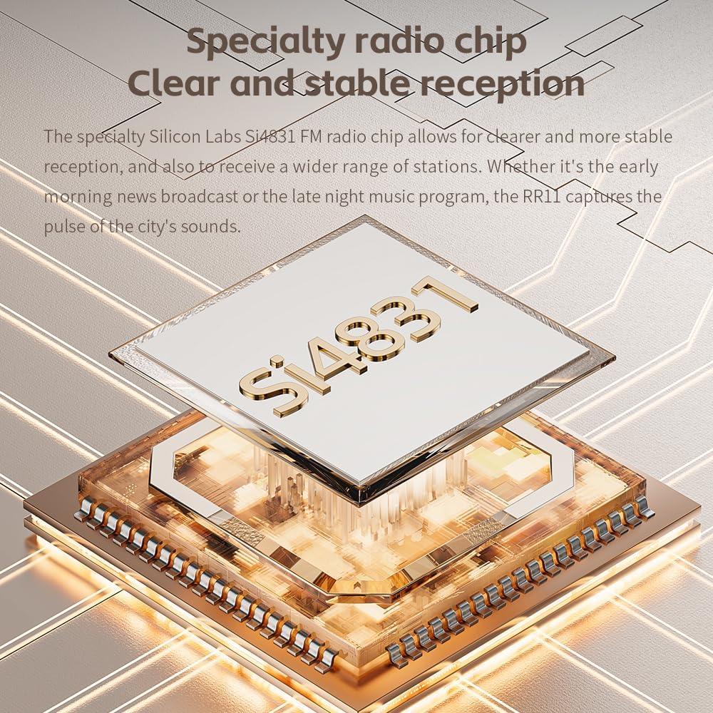 Receptor de Radio FM HiFi FiiO RR11 Portátil 64-108MHz