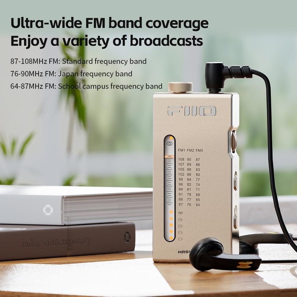 Receptor de Radio FM HiFi FiiO RR11 Portátil 64-108MHz