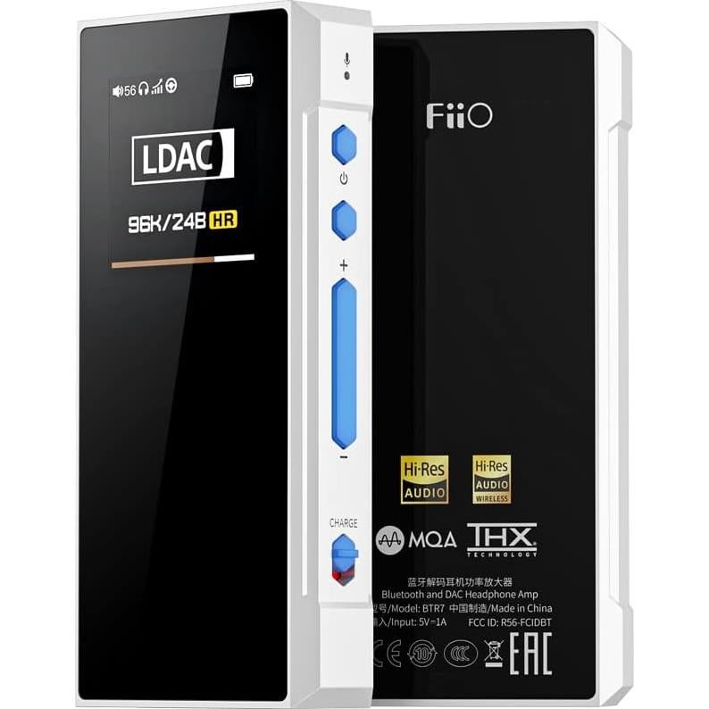 Amplificador Bluetooth FiiO BTR7 DAC Portátil 384K/32Bit MQA