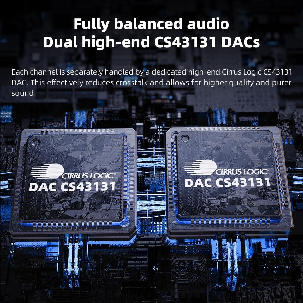 Amplificador Bluetooth FiiO BTR13 con LDAC y aptX - Negro