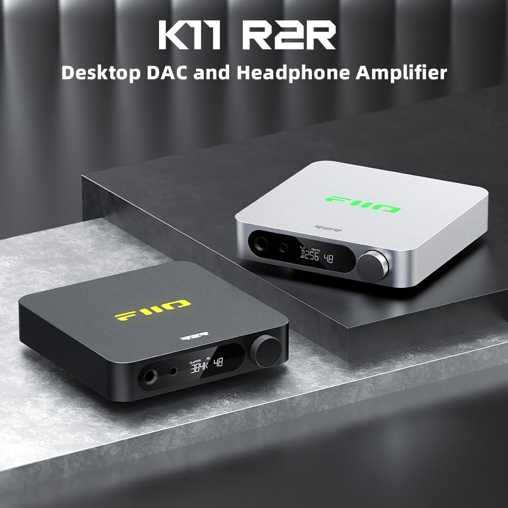 DAC y Amplificador de Auriculares FiiO K11 R2R 1300mW Negro