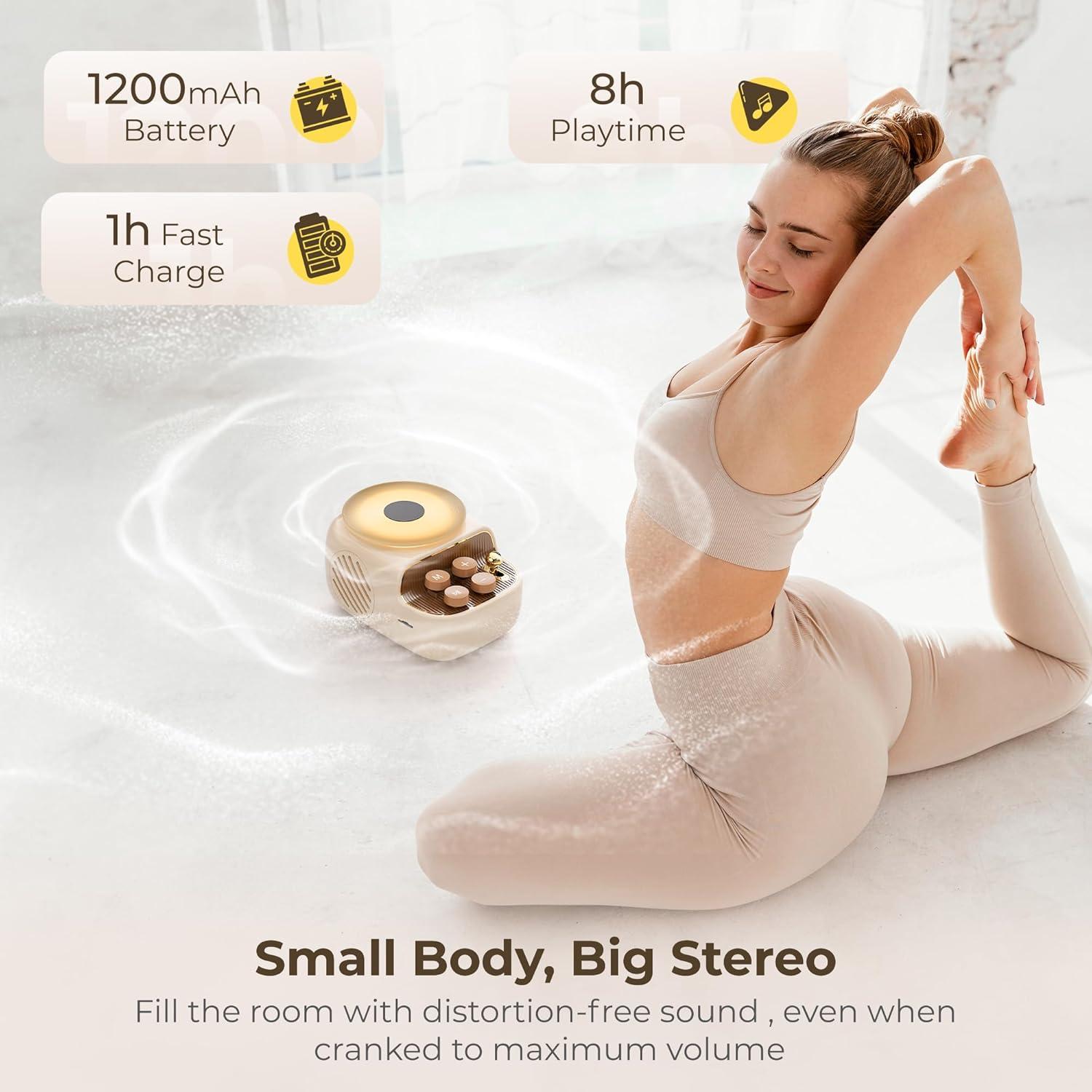 Altavoz Bluetooth Portátil RichBird K12 Vintage Beige 10W