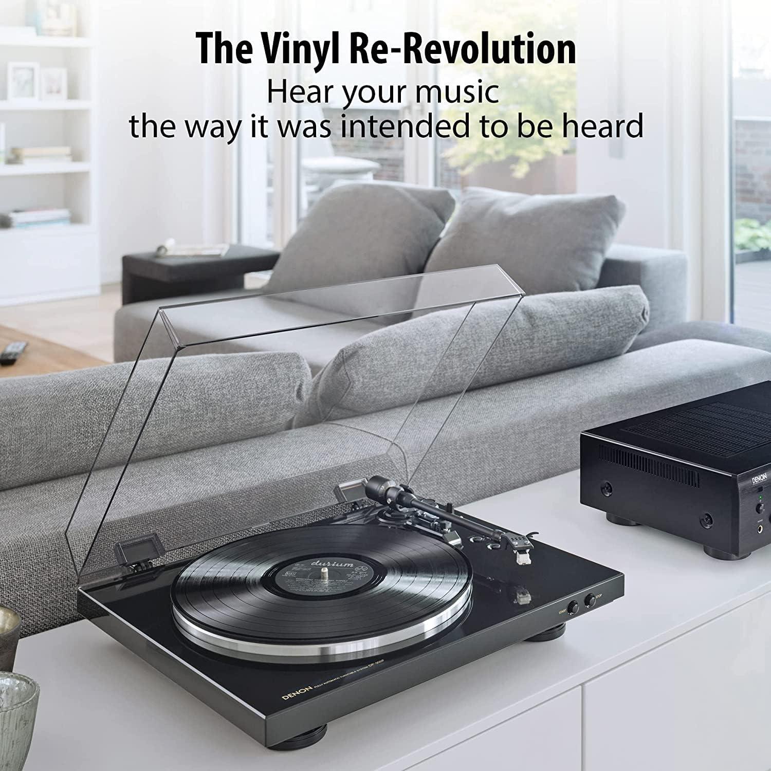 Amplificador Estéreo Denon PMA-900HNE + Tocadiscos DP-300F + Altavoz Home 250