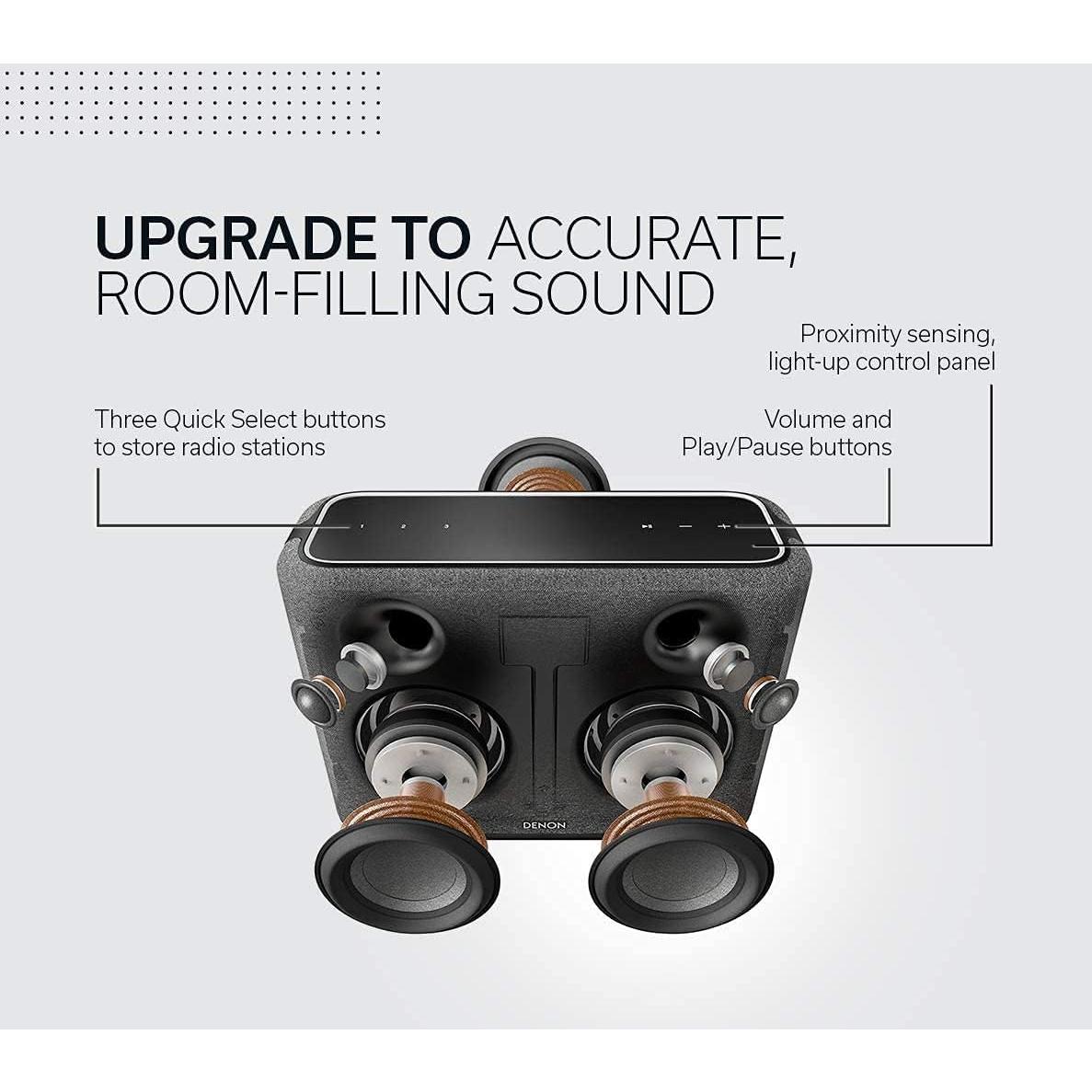 Amplificador Estéreo Denon PMA-900HNE + Tocadiscos DP-300F + Altavoz Home 250