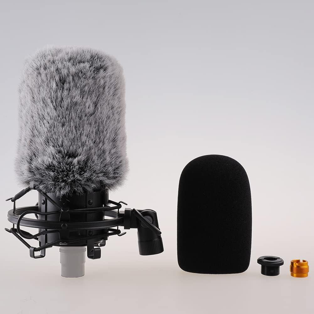 Soporte de Choque Metal Negro para Micrófono AT2020 con Filtro