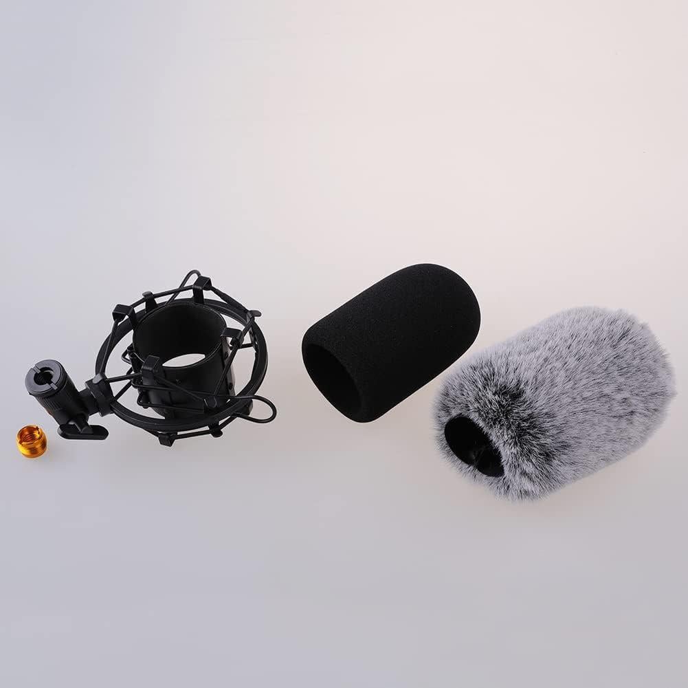 Soporte de Choque Metal Negro para Micrófono AT2020 con Filtro
