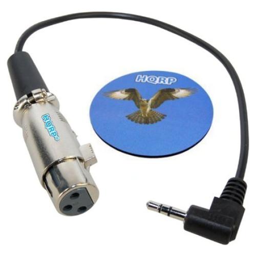 Cable de 3.5mm a XLR hembra HQRP 0.3m para micrófono AT2035