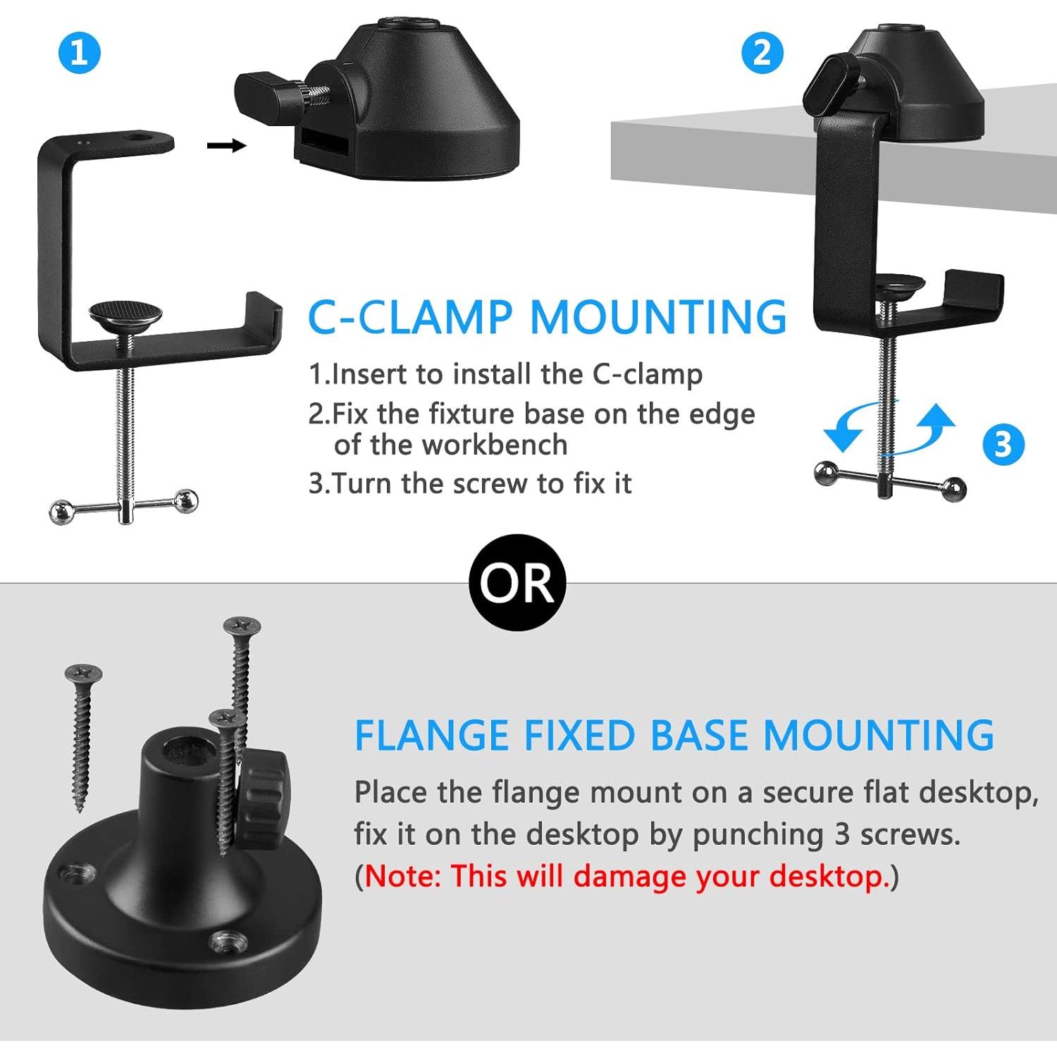 Brazo de Micrófono Geekria para Audio-Technica AT2020/AT2035