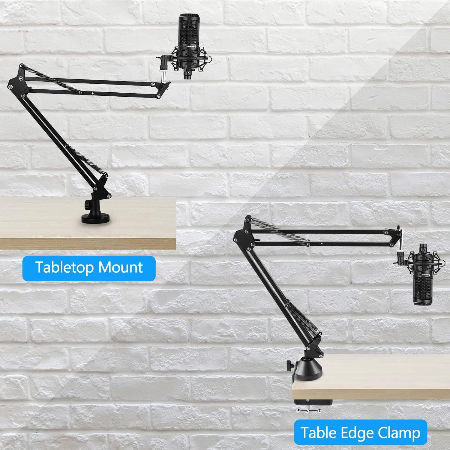 Brazo de Micrófono Geekria para Audio-Technica AT2020/AT2035