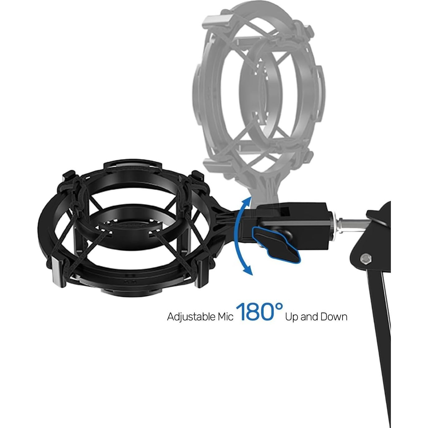 Soporte de choque y filtro anti-pop para micrófonos Audio-Technica AT2020
