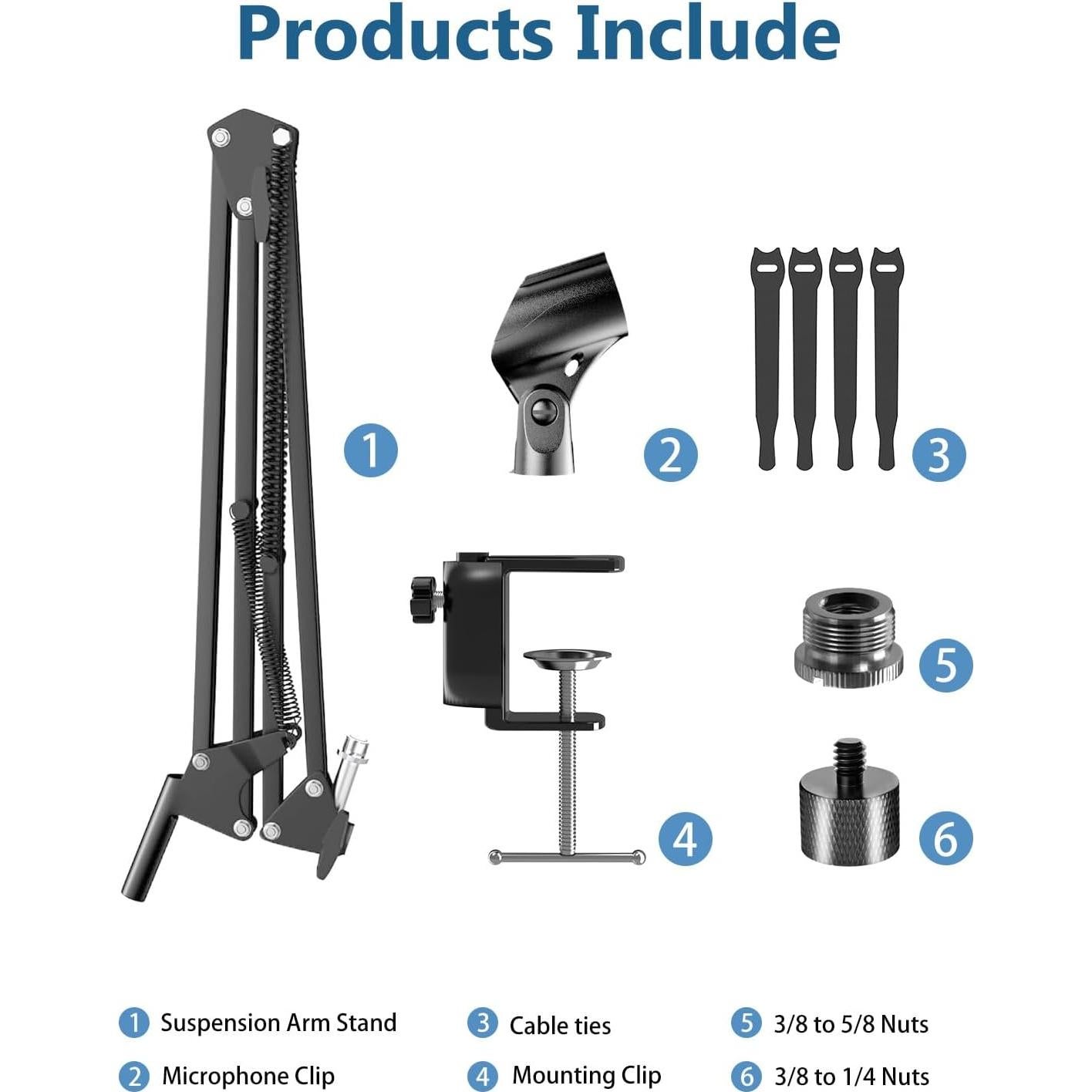 Soporte de choque y filtro anti-pop para micrófonos Audio-Technica AT2020