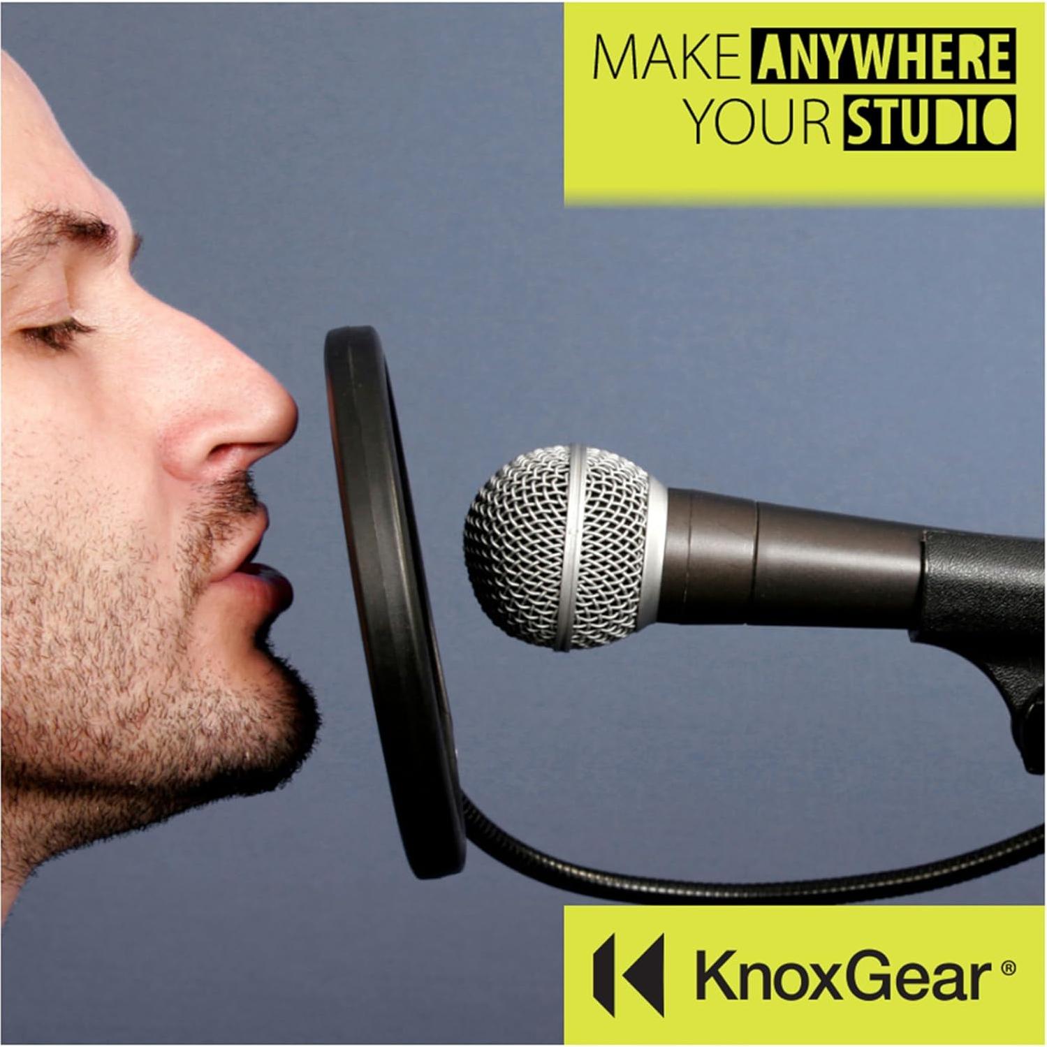 Soporte de Micrófono Profesional Knox Gear KN-MDBA03B Ajustable 76.2 cm