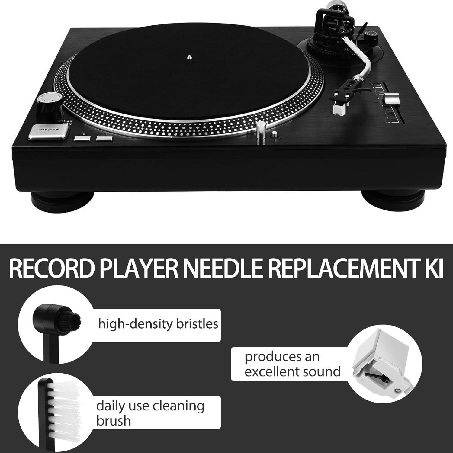 Aguja de Reemplazo Windspeed ATN3600L para Tocadiscos Audio-Technica