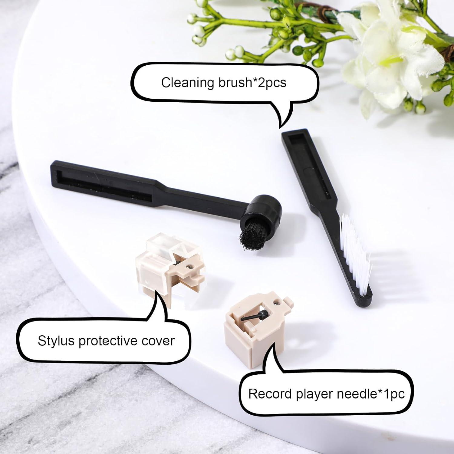 Aguja de Tocadiscos ATN3600L + 2 Cepillos de Limpieza