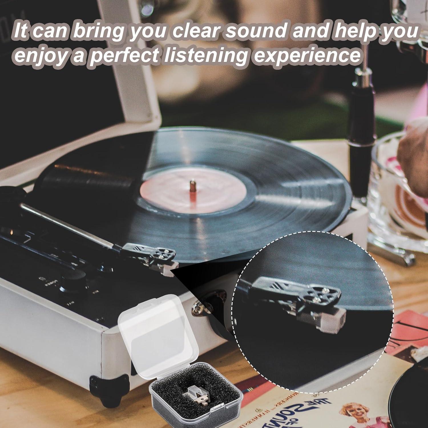 Aguja de Tocadiscos ATN3600L + 2 Cepillos de Limpieza