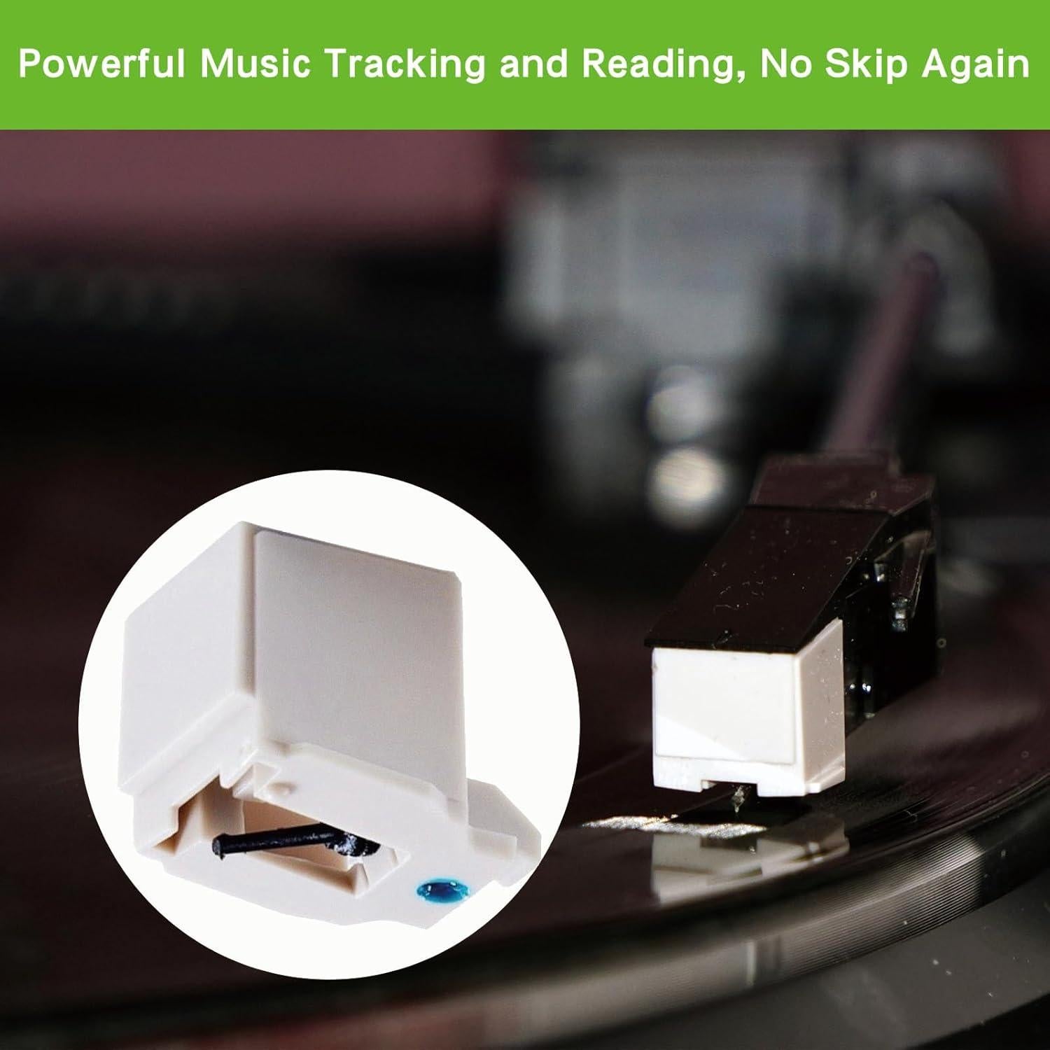 2 Agujas de Reemplazo ATN3600L + Cepillo para Tocadiscos