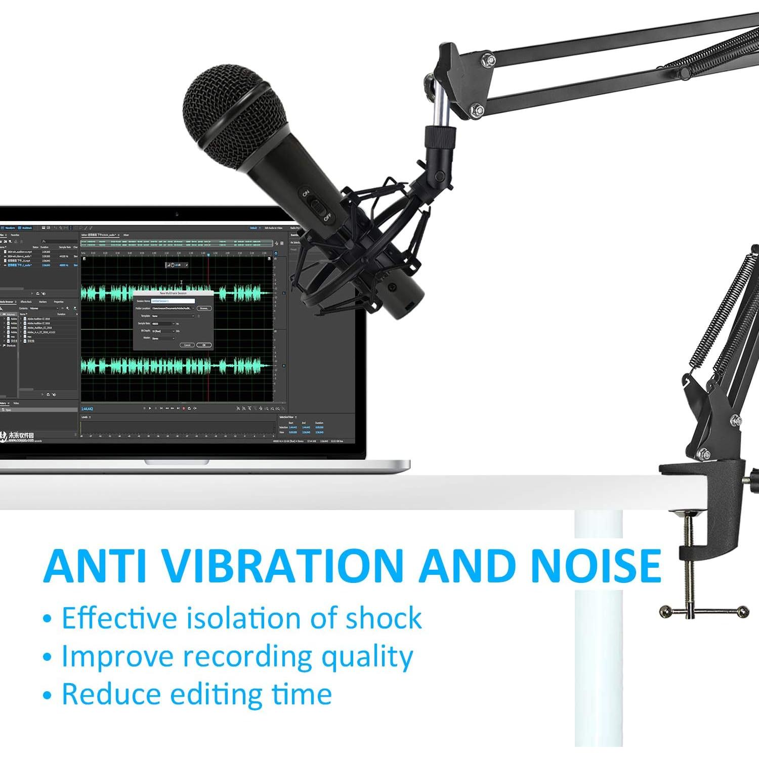 Soporte de Montaje de Choque SUNMON para Micrófono 28-31mm