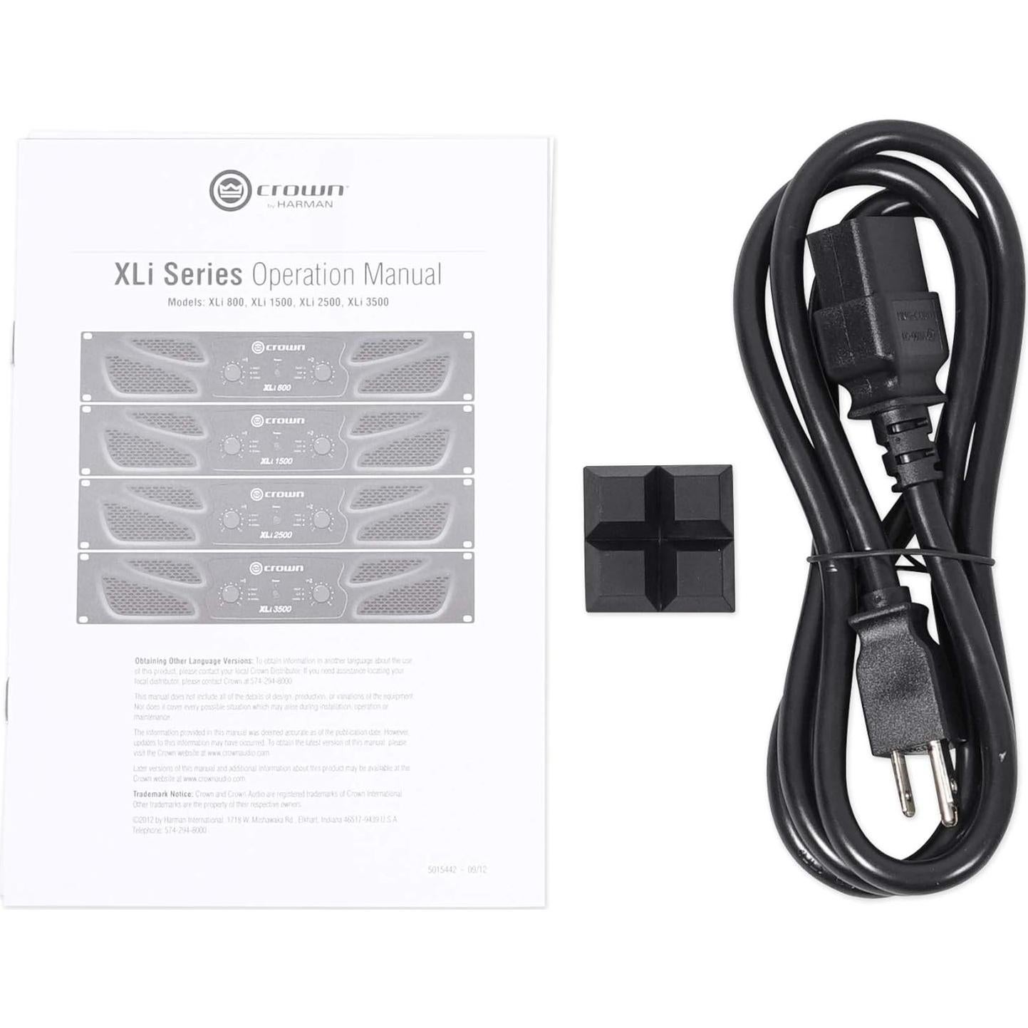 Amplificador Crown Pro XLi3500 2700W 2 Canales + Micrófono ATM410