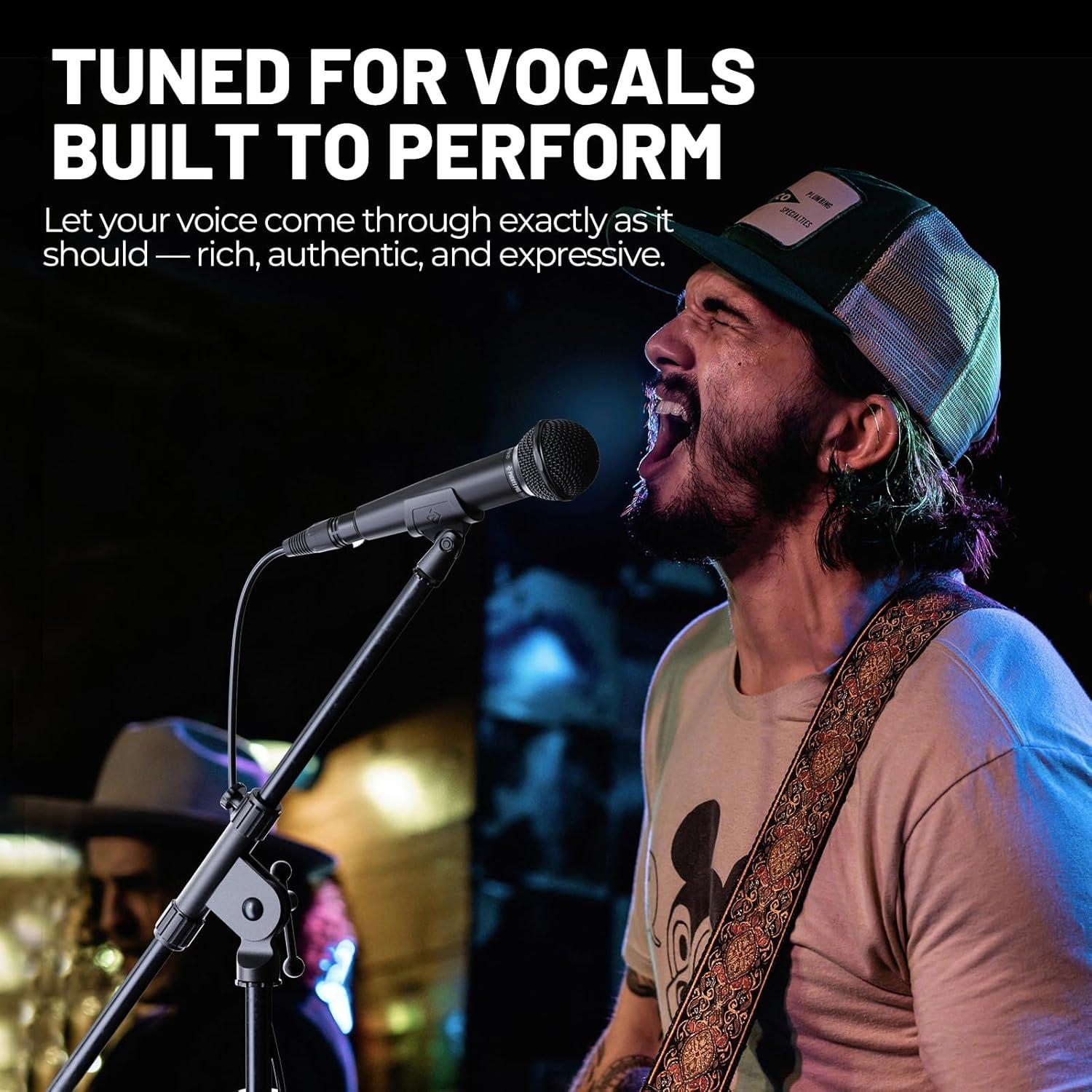 Micrófono Dinámico Phenyx Pro PM-25 con Cable XLR 5m