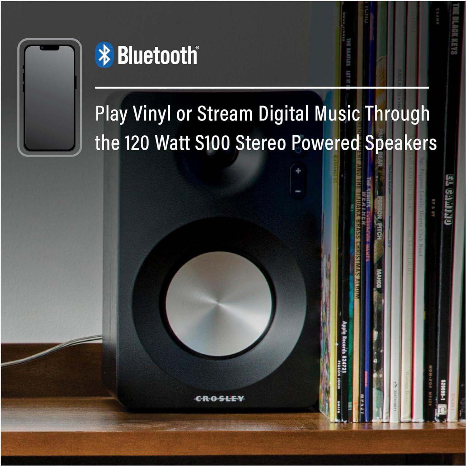 Tocadiscos Bluetooth Crosley KT100BT-CP con Altavoces 30W