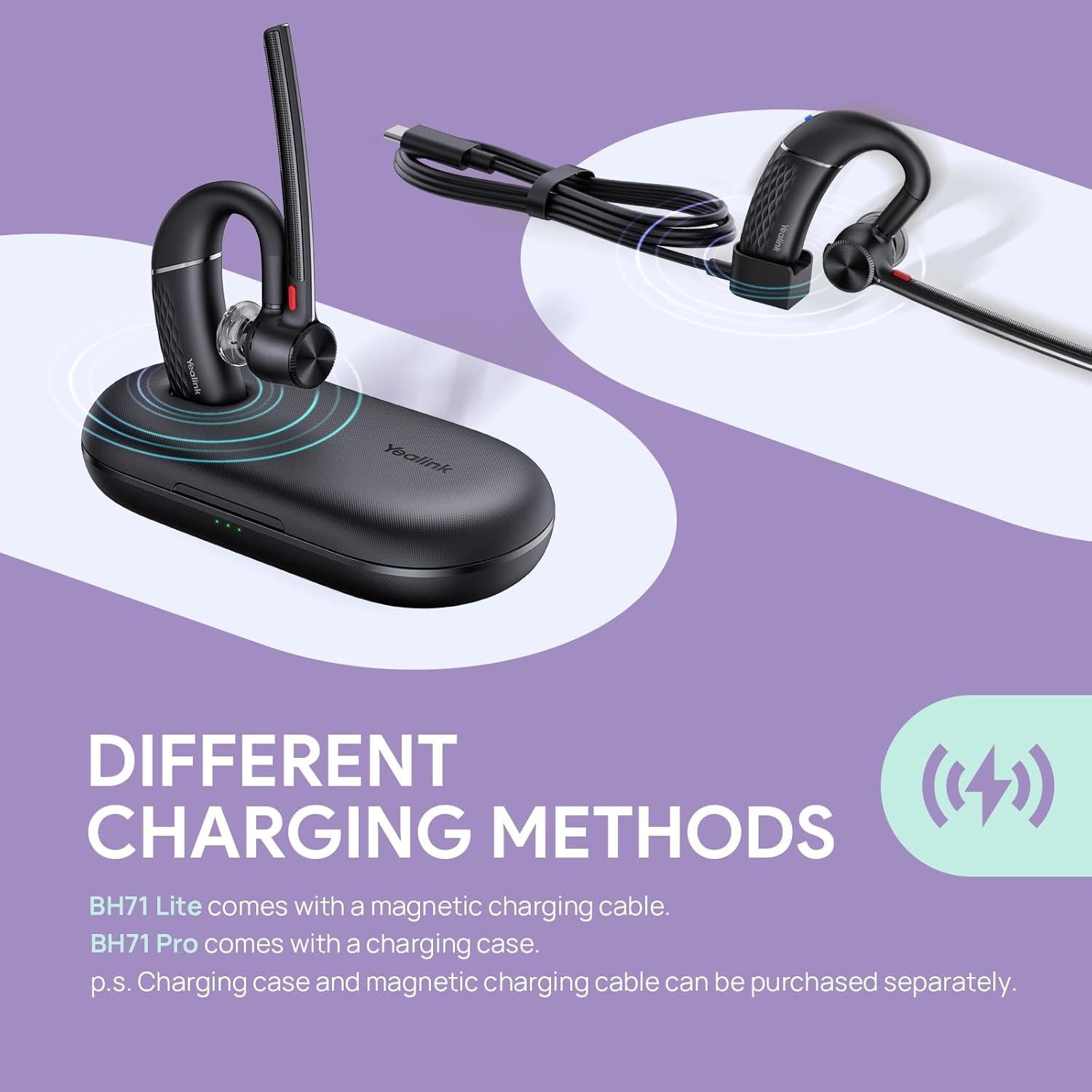 Auricular Bluetooth Yealink BH71 Pro, Cancelación de Ruido, 30h