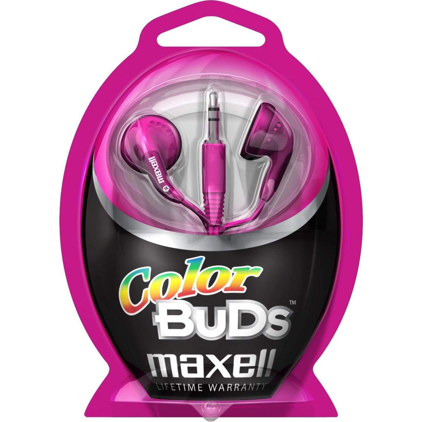 Auriculares Estéreo Maxell M2 Color Ear Buds Rosa