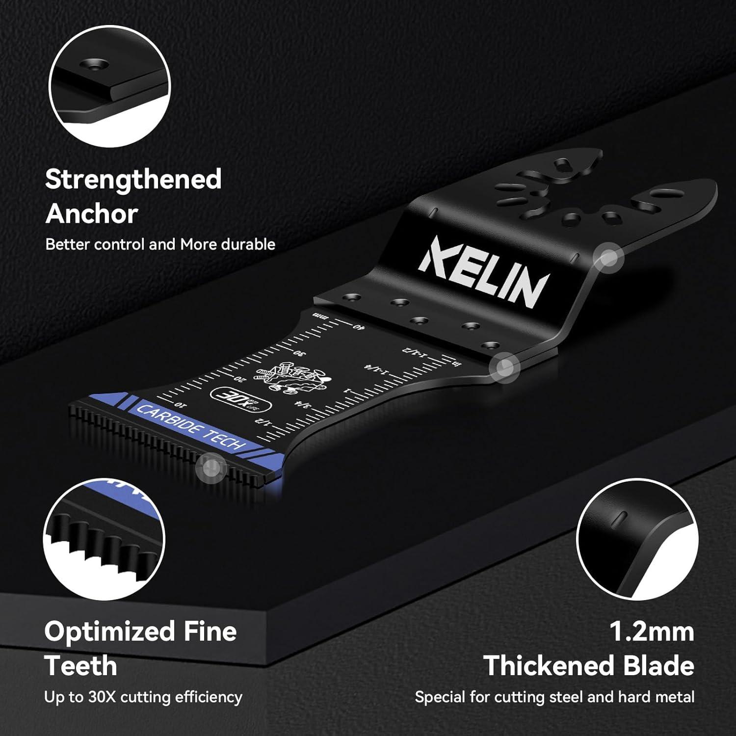 KELIN Set de 6 Cuchillas Multiherramienta Carburo y Titanio