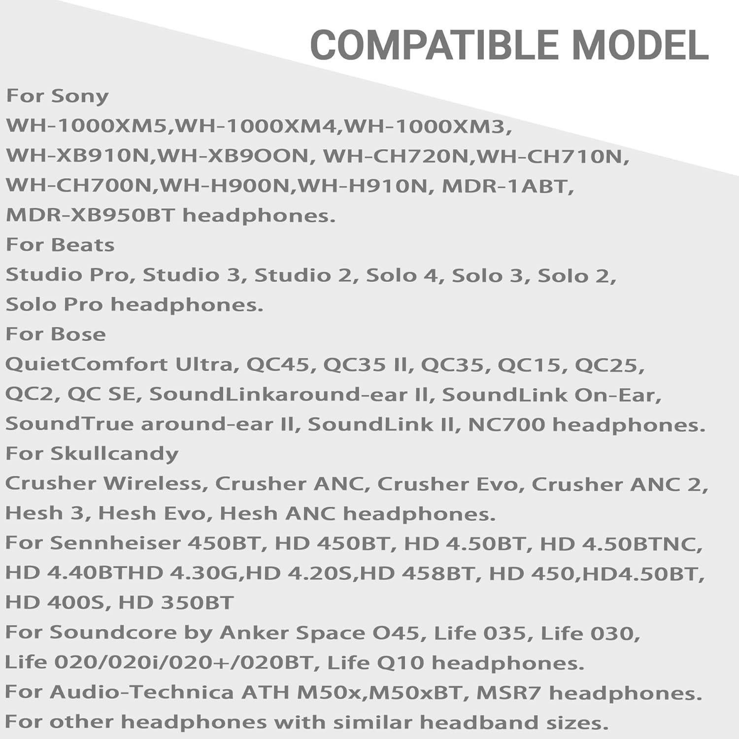Cubierta de Diadema Universal Axuzsyx para Auriculares Sony, Beats, Bose