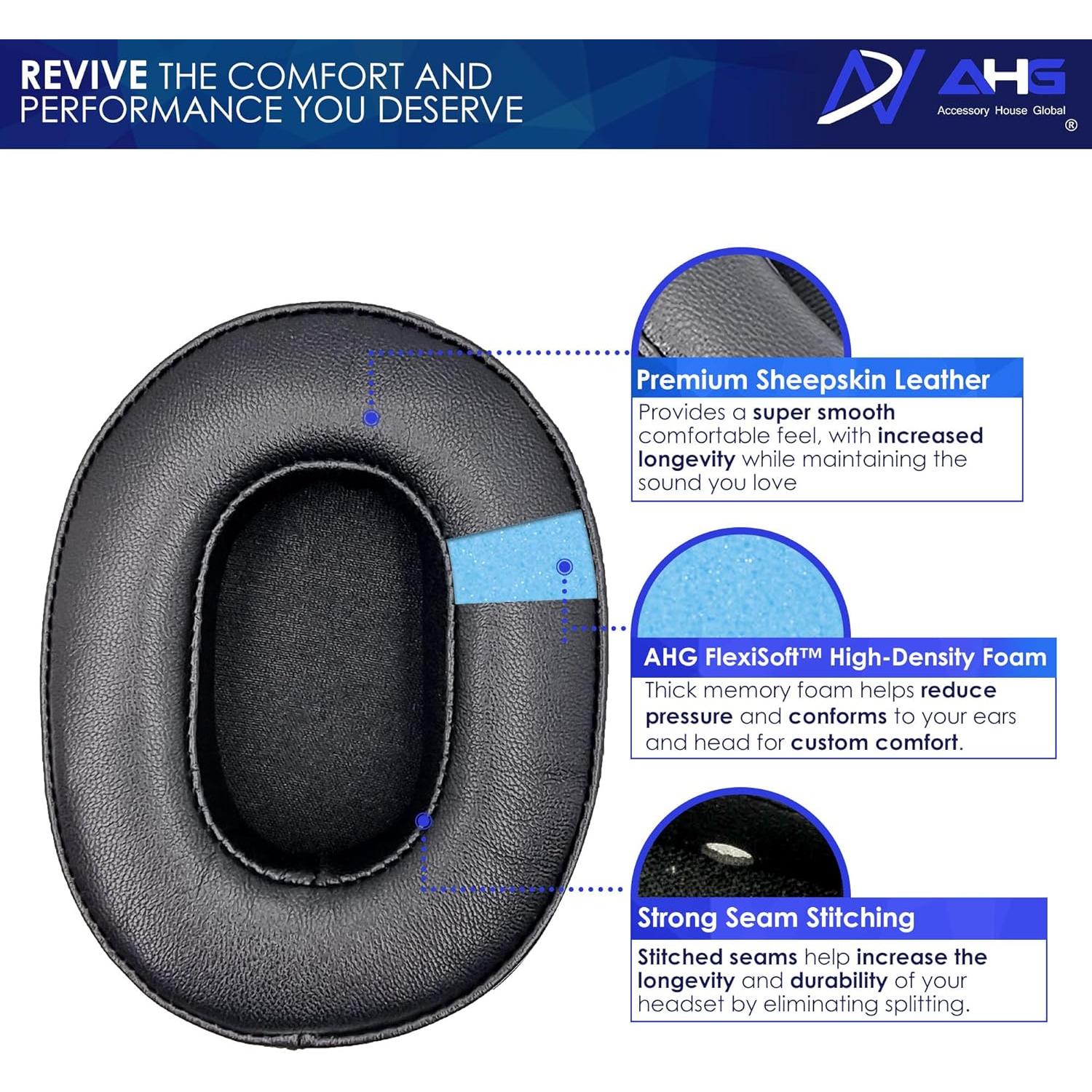 Almohadillas de Repuesto AHG para Auriculares Audio Technica