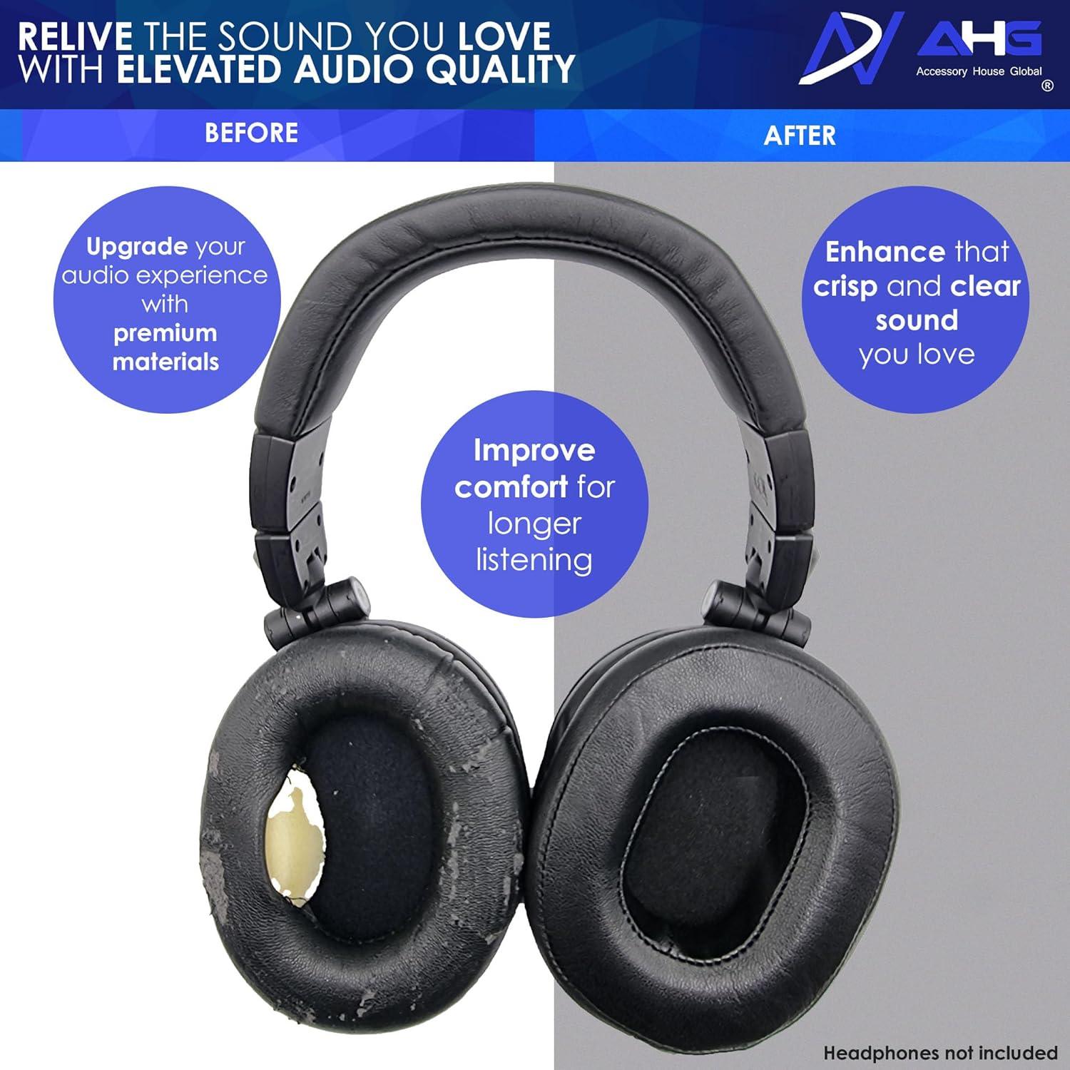 Almohadillas de Repuesto AHG para Auriculares Audio Technica