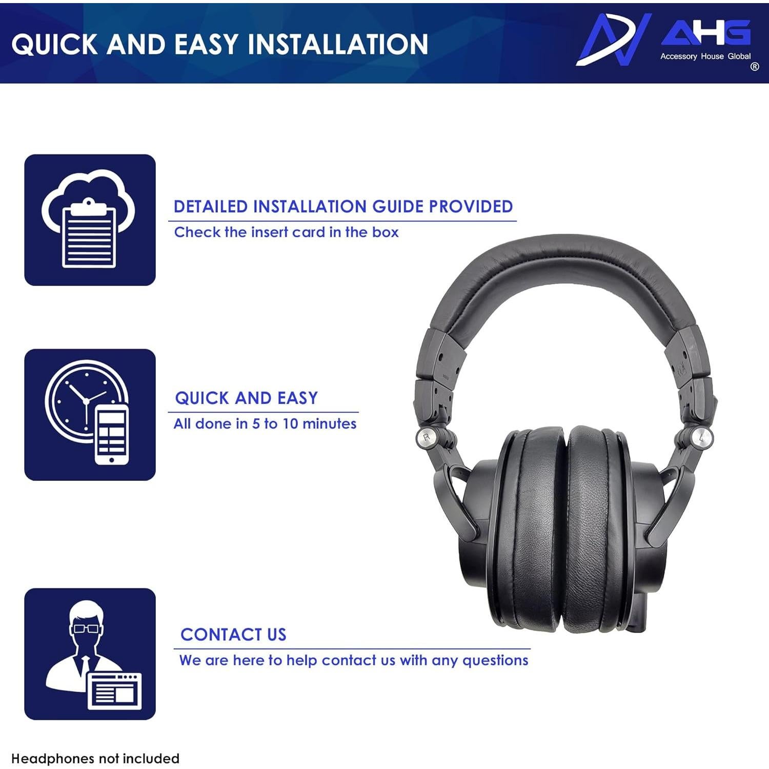 Almohadillas de Repuesto AHG para Auriculares Audio Technica