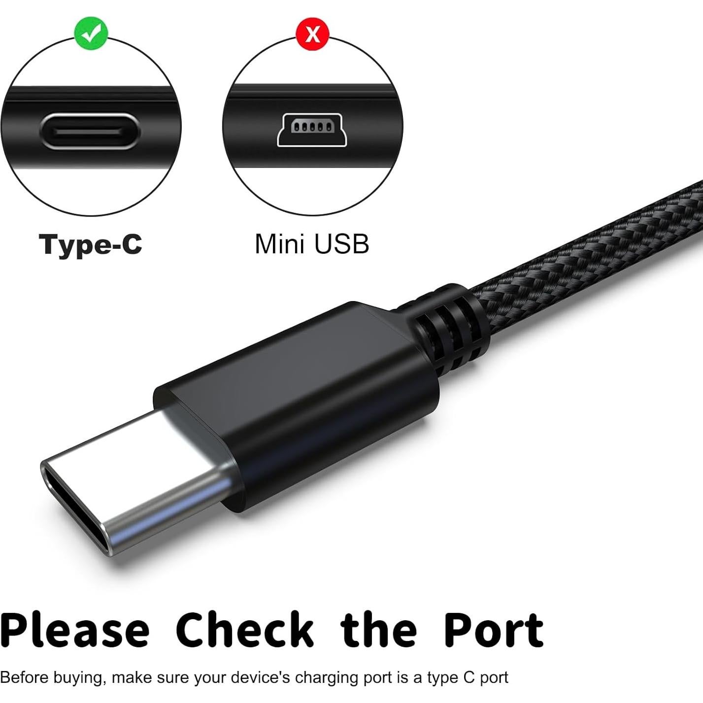 Cable Aux USB-C a 2.5mm Hizsoaor para Audio-Technica
