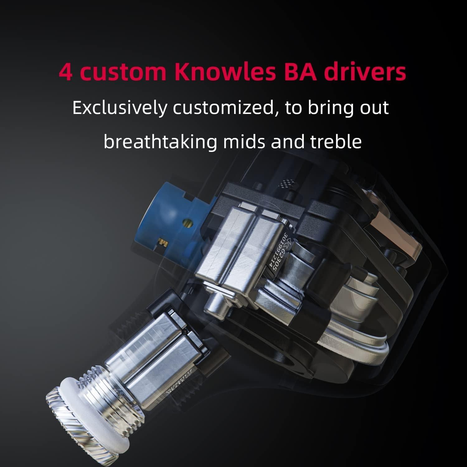 Auriculares in-ear FiiO FH7S HiFi 1DD+4BA 13.6mm 3.5mm