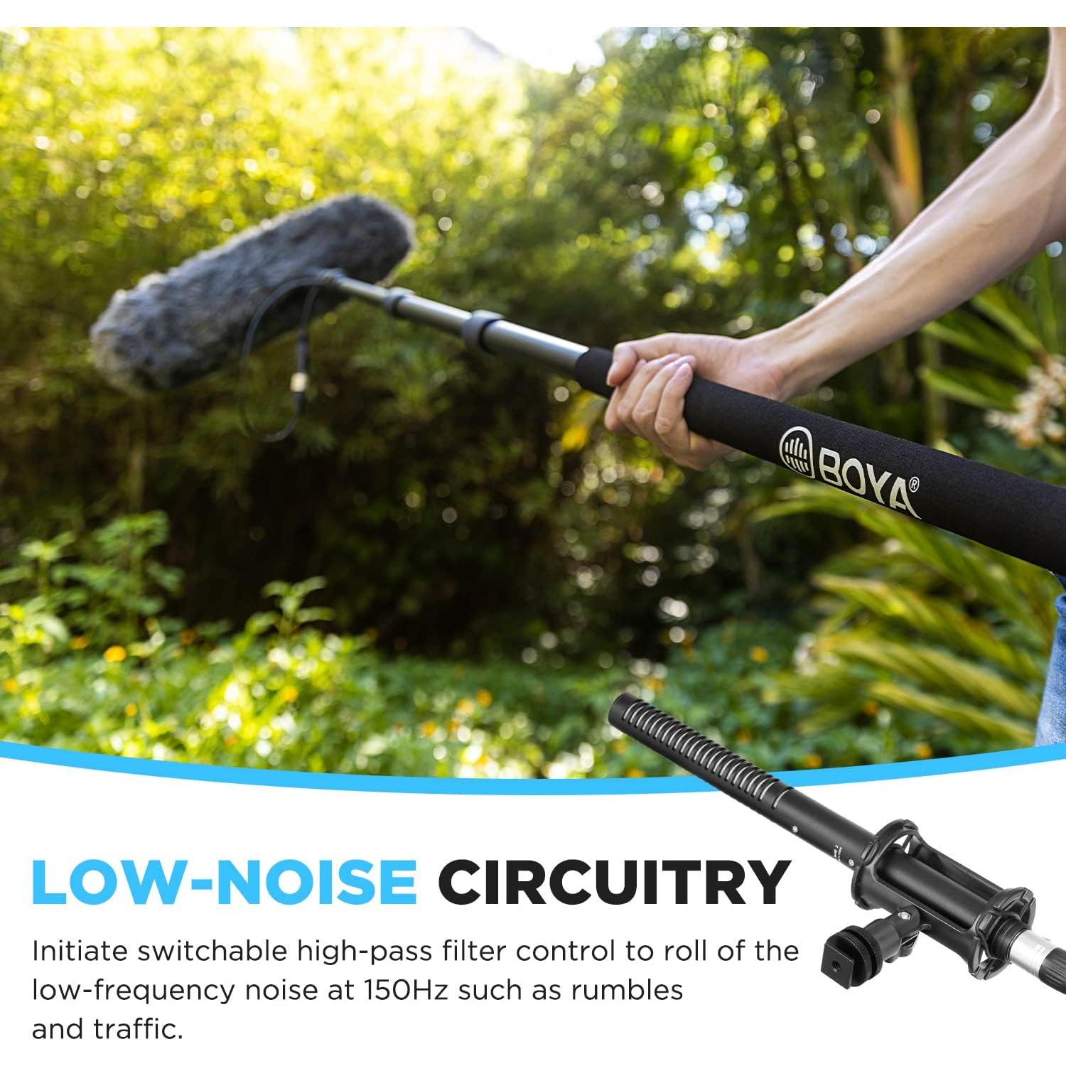 Micrófono de Escopeta BOYA BY-BM6060 Supercardioide XLR