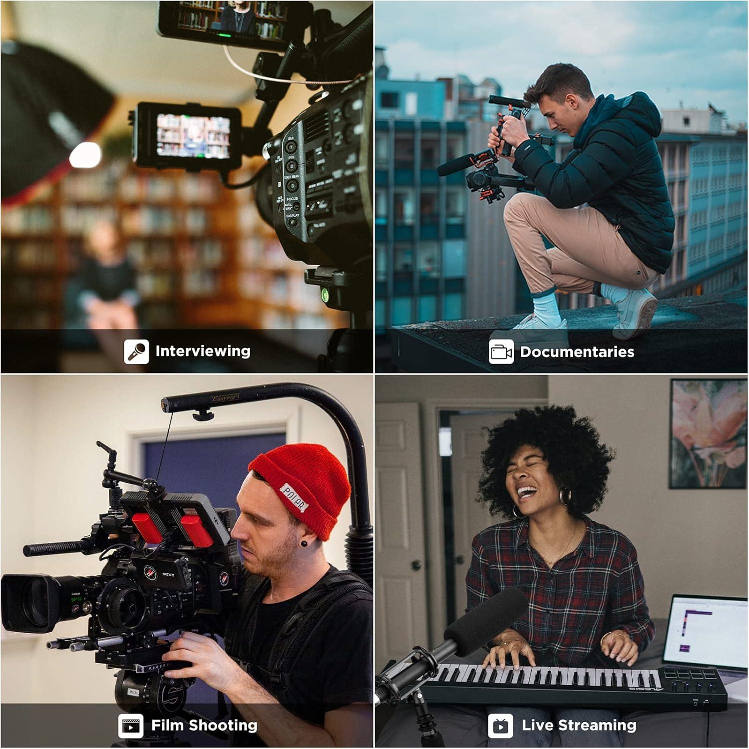 Micrófono de Escopeta BOYA BY-BM6060 Supercardioide XLR