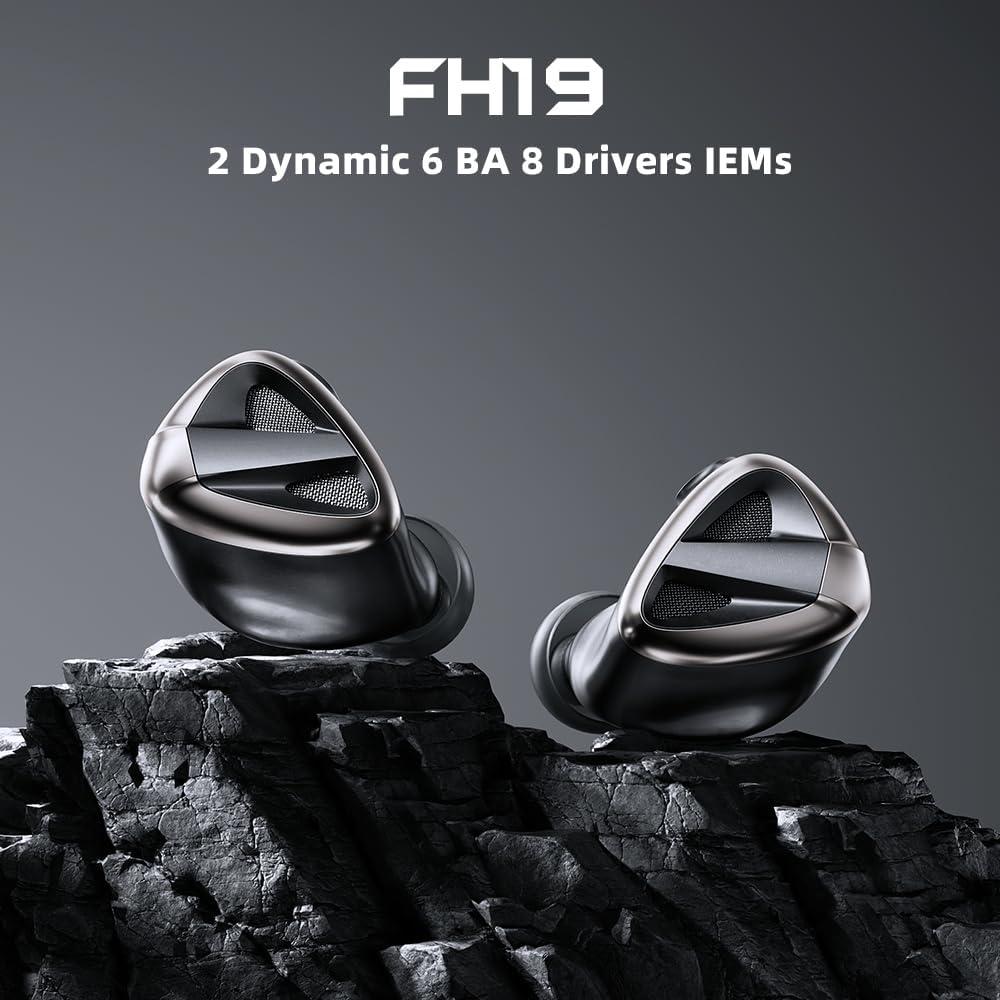 Auriculares IEM FiiO FH19 HiFi 2 Dinámicos + 6 BA Desmontables