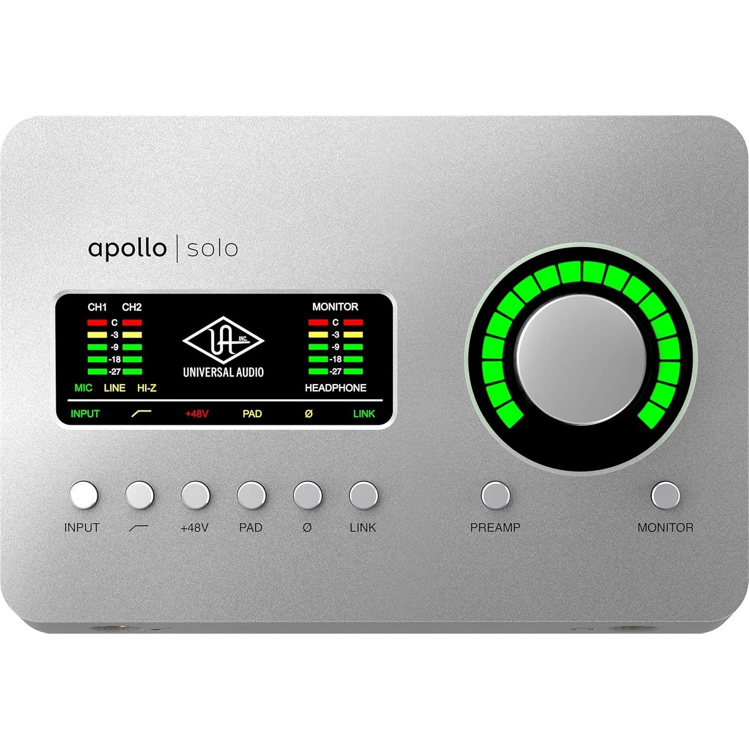 Interfaz de Audio Universal Audio Apollo Solo Heritage + Auriculares ATH-M50X