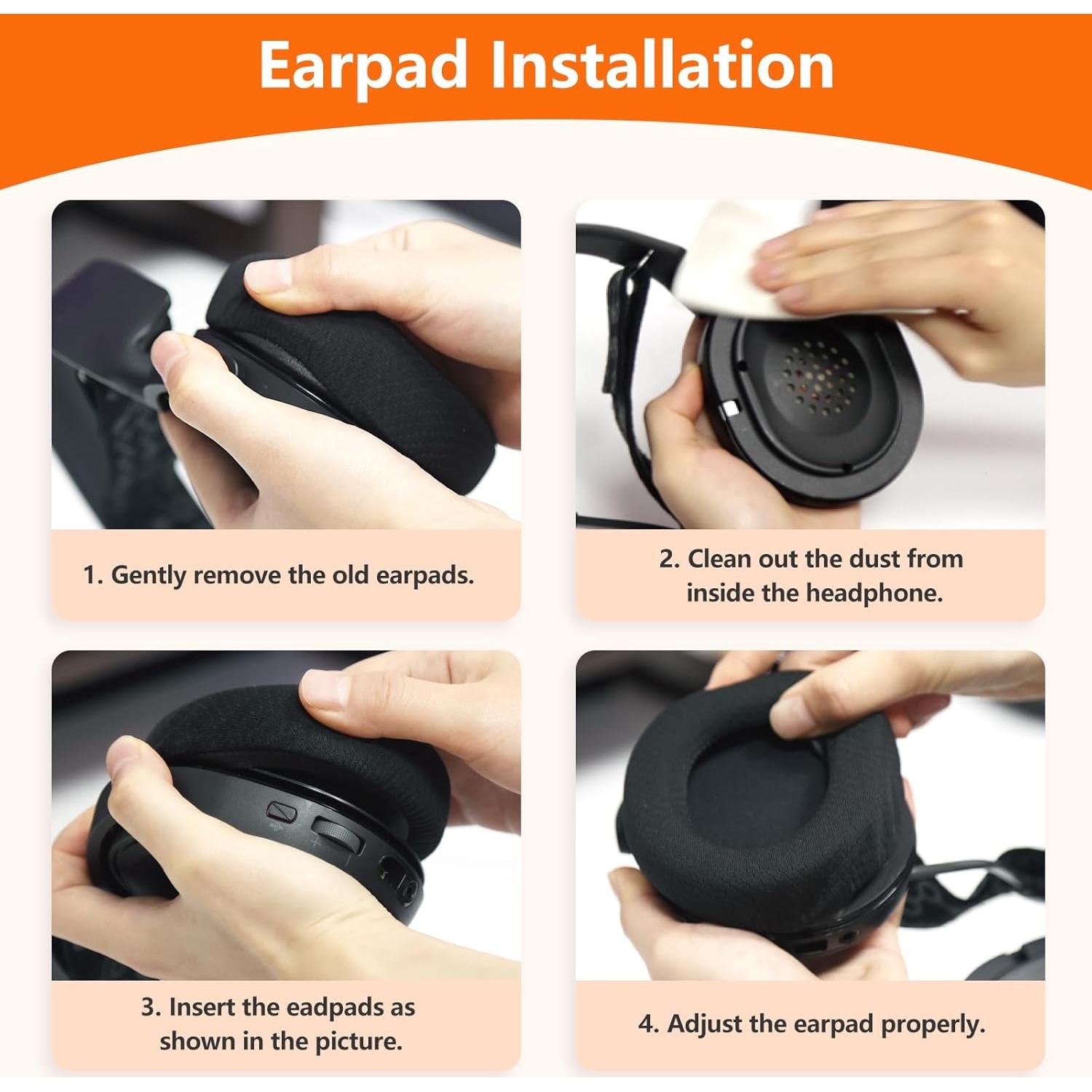 Almohadillas de Reemplazo Toyoso para Auriculares Audio-Technica y Más