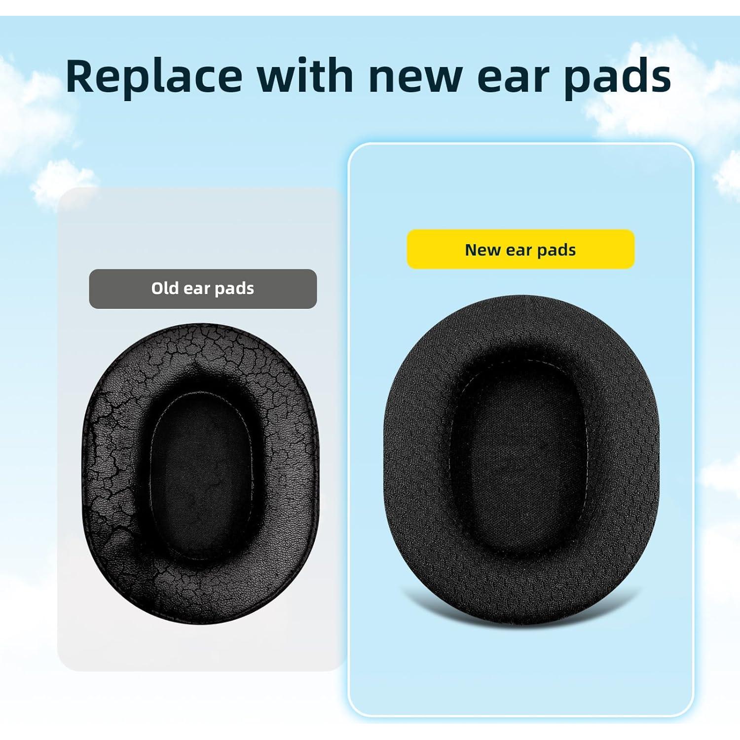 Cojines de oído Audio Technica ATH M50X M40X M30X MSR7 - Negro