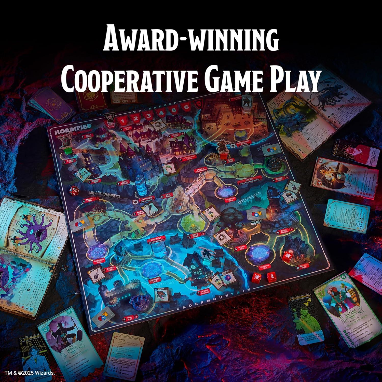 Juego de Mesa Cooperativo Ravensburger Horrified D&D 1-5 Jugadores
