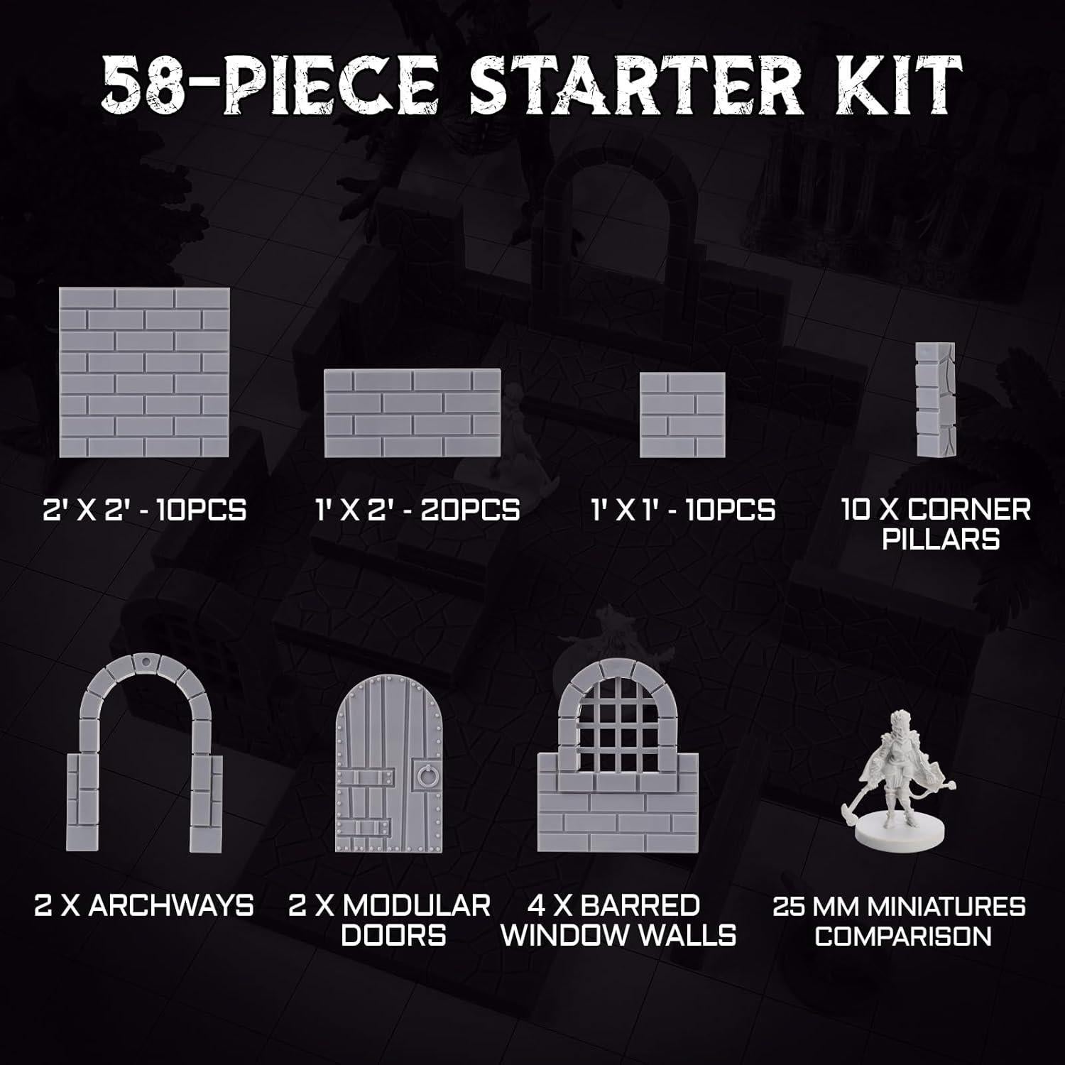 Conjunto de Baldosas Magnéticas CZYY - 58 Piezas para D&D