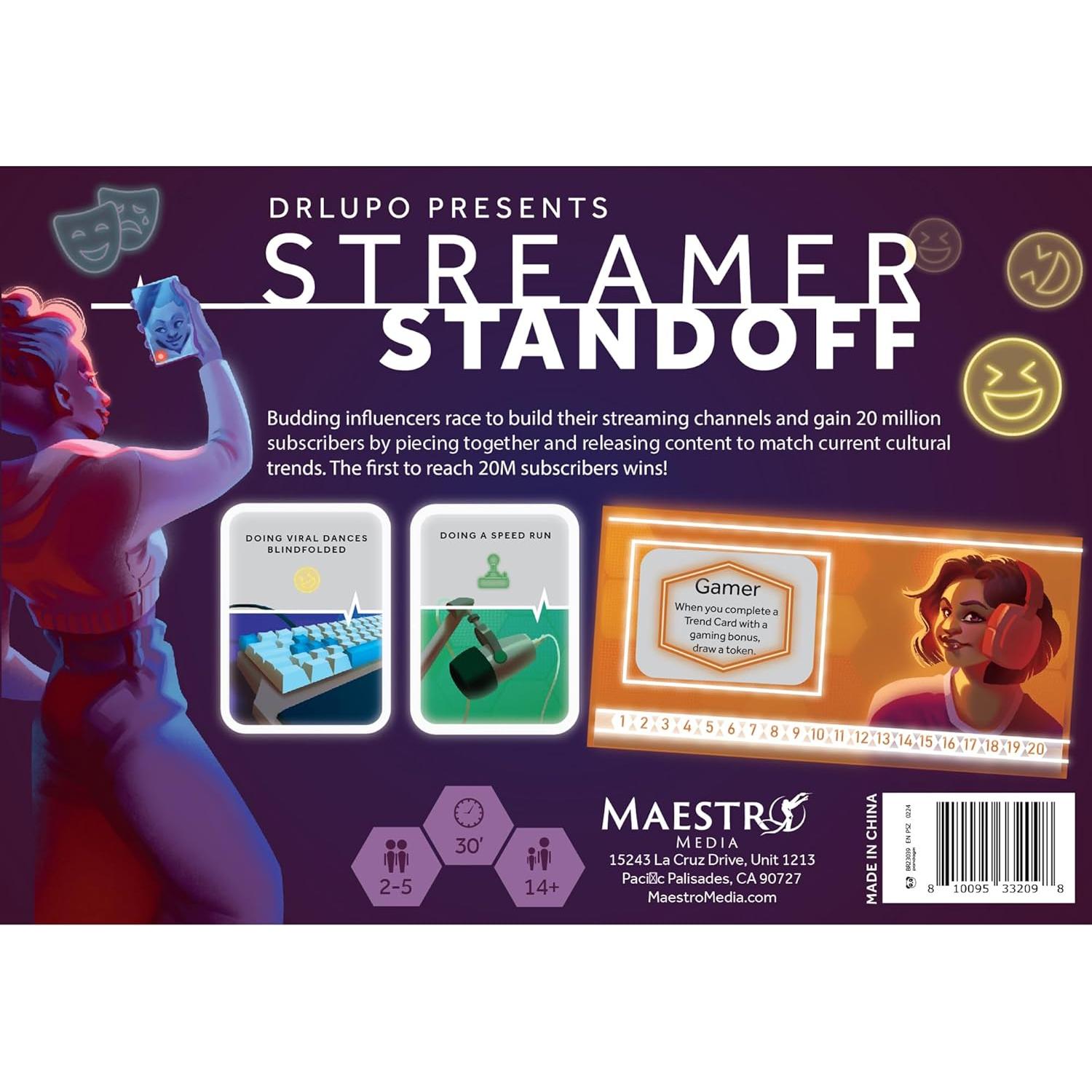 Juego de Mesa Enfrentamiento de Streamers - Maestro Media